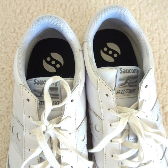 Saucony Jazz Court PU Leather Men's Tennis Shoes - Picture 10 of 11